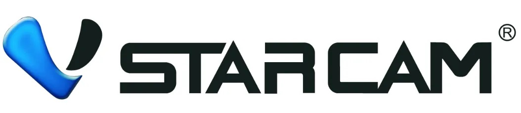 Logo de VStarcam, fabricant de caméras réseau VStarcam, spécialisé dans la technologie vidéo.