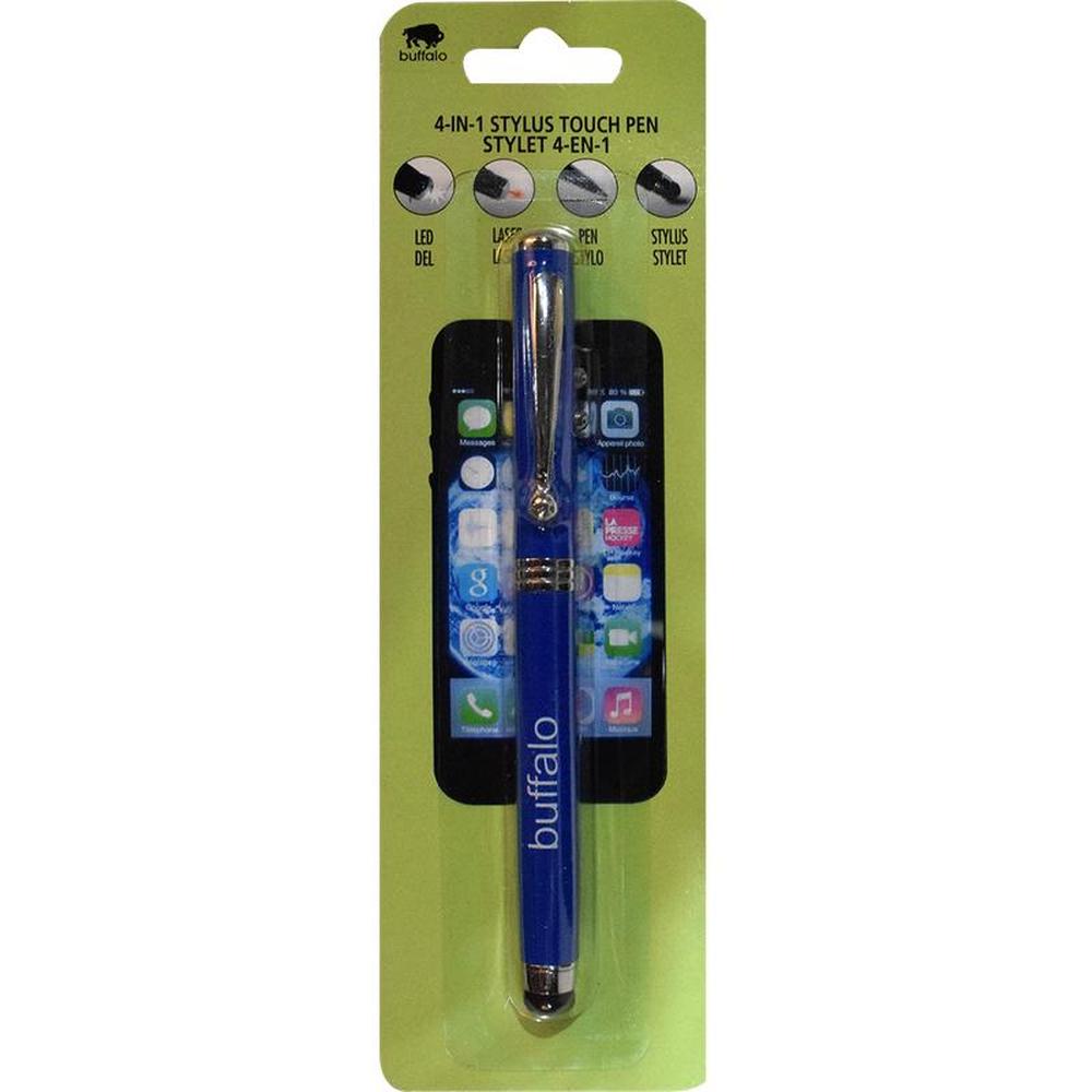 Buffalo 4-in-1 Multifunction Stylus - Marker, Laser Pointer, LED Light, Stylus