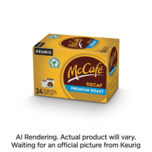 Café Mccaf? Portion Unique - Mcaf Kc Rfa Torréfaction Prémium Moyenne-Foncée Décaféiné 24Ct Sl