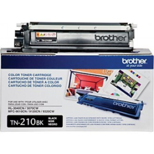 Cartouche de toner noir Brother TN210BK, rendement standard