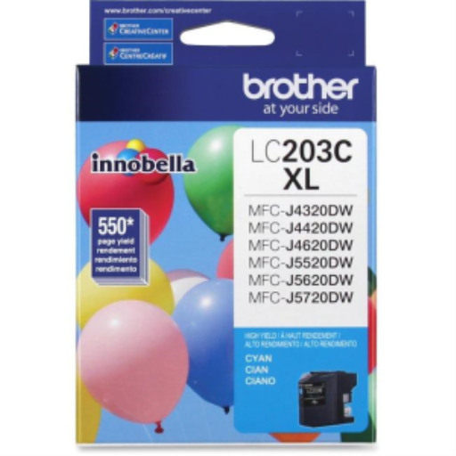 Brother LC203CS Innobella Cyan Ink Cartridge, High Yield (XL Series)