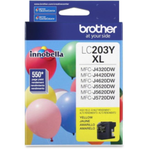 Brother LC203YS Cartouche d'Encre Jaune Innobella, Haut Rendement (Série XL)