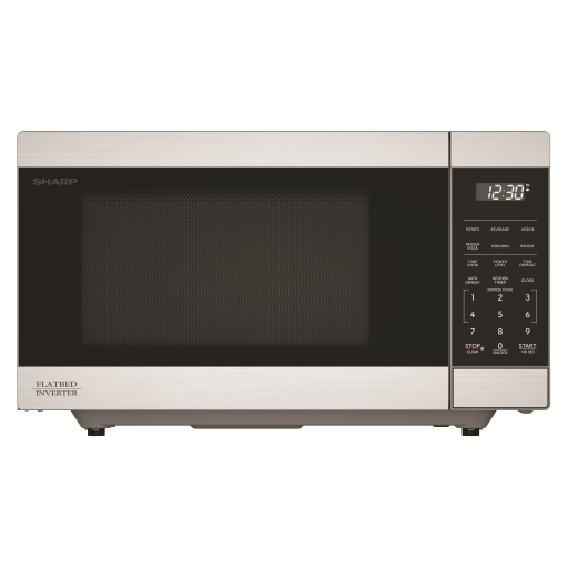 Four micro-ondes de comptoir Sharp SMC1174KSC Carousel avec technologie onduleur ? 1,1 pi³ 1100W acier inoxydable