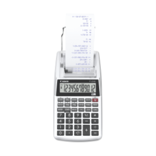 Calculatrice d'Impression Portable Argentée Canon P1-DHV-3