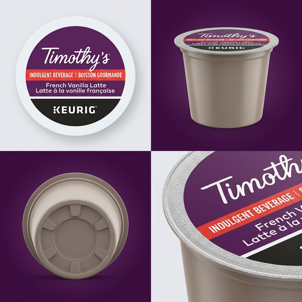 COFFEE-K CUP TIMOTHY'S FRENCH VANILLA LATTE (06717) 24/BX