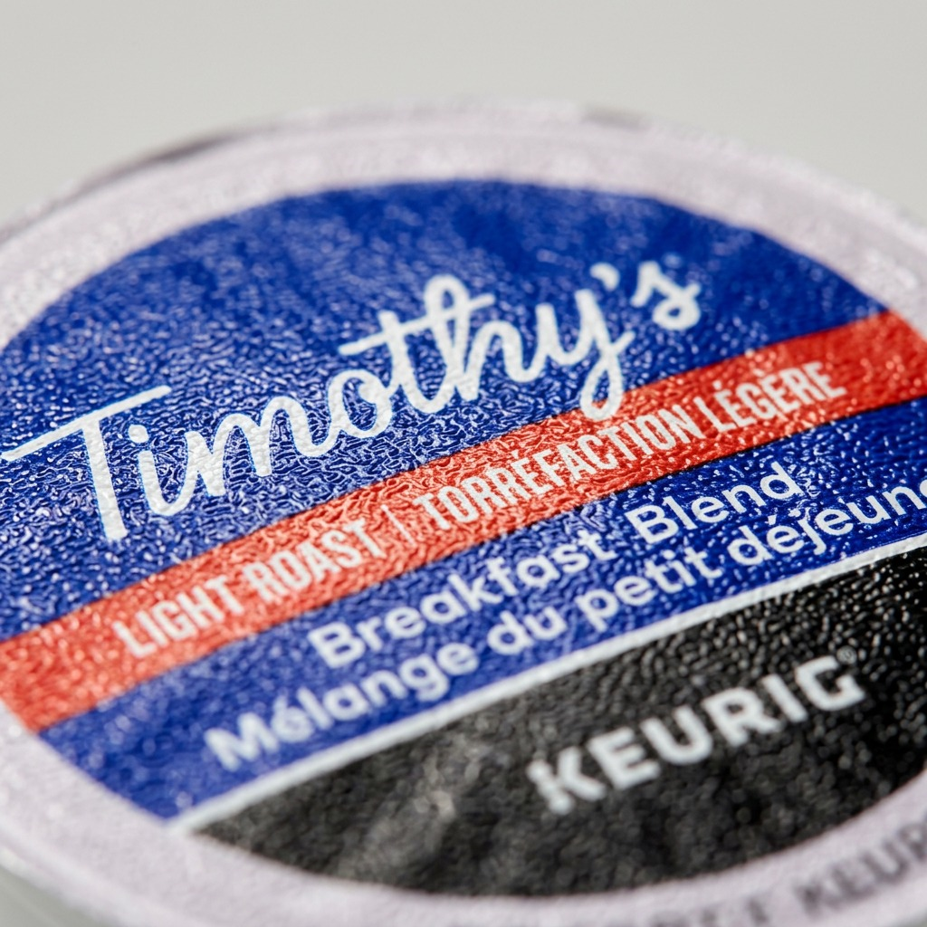 COFFEE-K CUP TIMOTHY'S BREAKFAST BLEND LIGHT ROAST-06771 24/BX