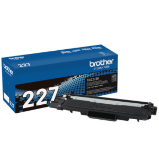 Cartouche de toner noire Brother d'origine TN-227BK, grand rendement