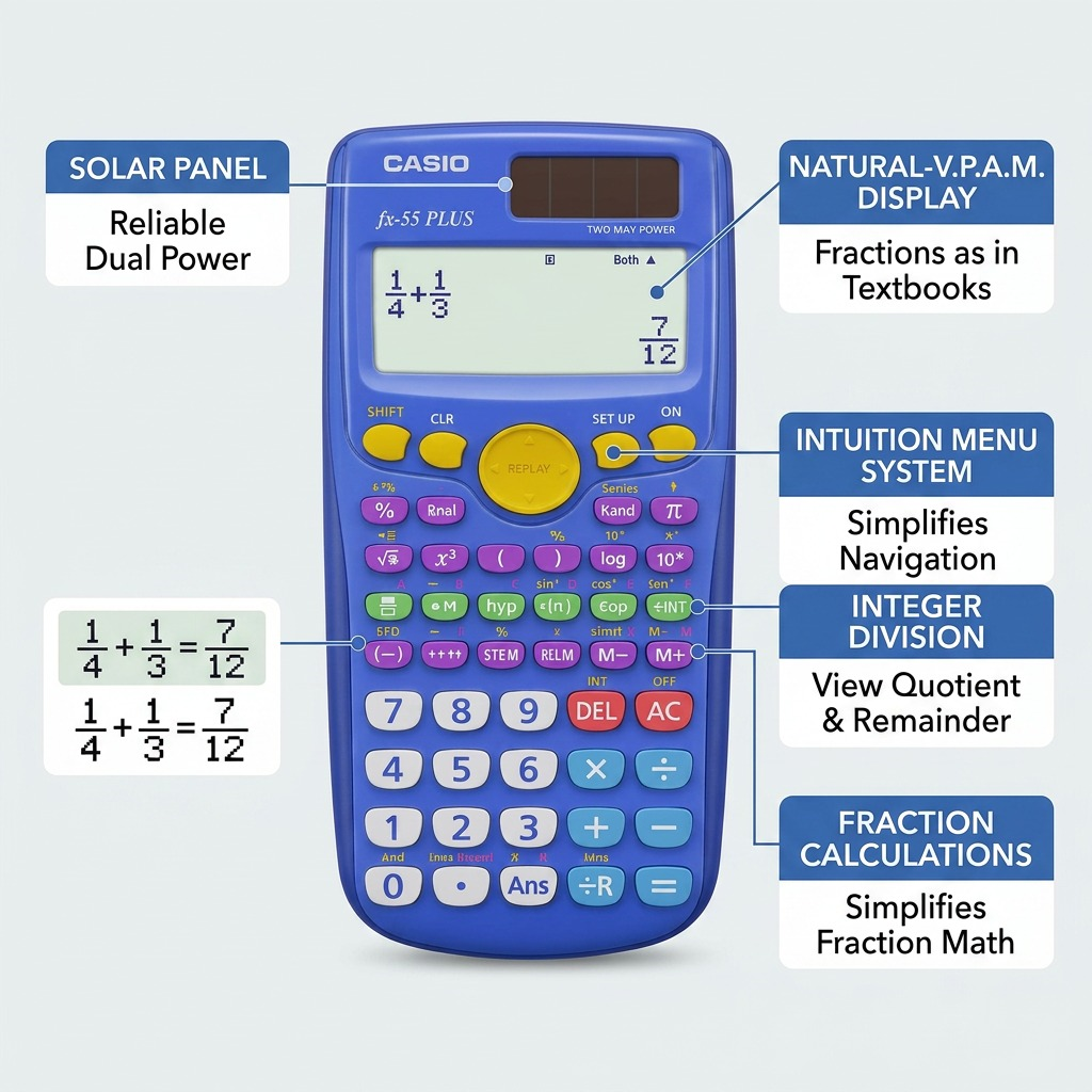 Casio FX-55PLUS Scientific Calculator