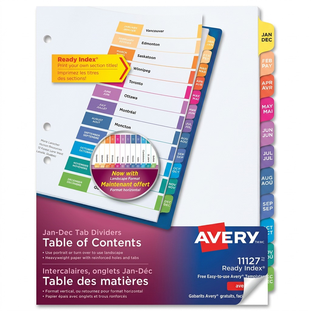Avery 11127 Dividers