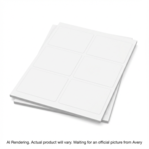 Avery Name Badge Labels, Card Refills 4" x 3", 50 Sheets/Box