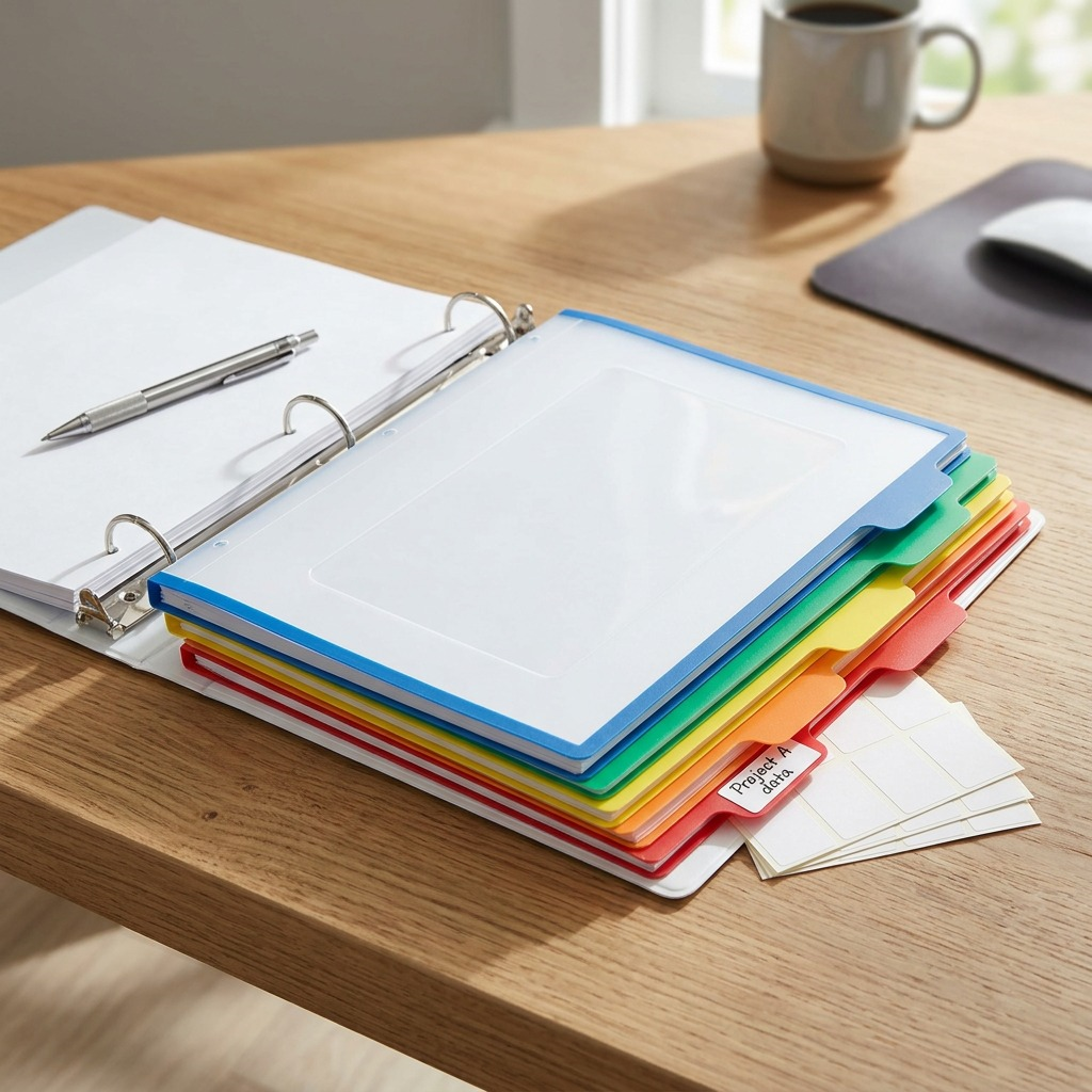 Avery Print or Write Big Tab UltraLast Dividers, 5 Tab Multi-Colour, 1 Set