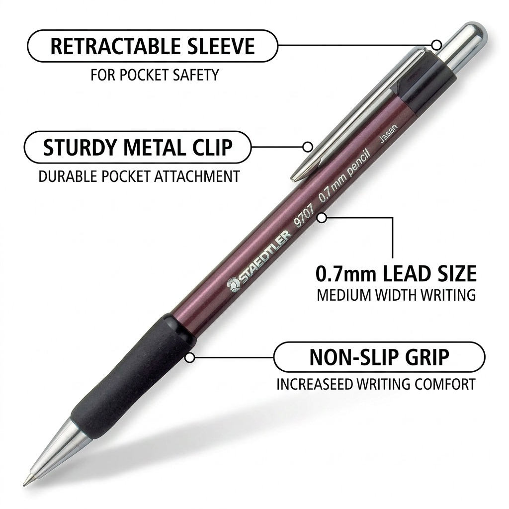 Staedtler Mechanical Pencil 0.7mm Ass Coloured