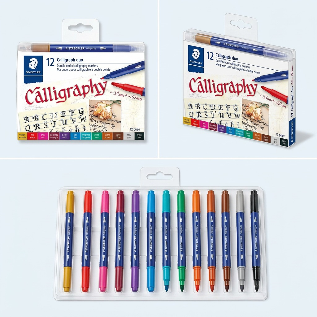 Staedtler Dual Tip Markers Calligraph Duo 12-Pack