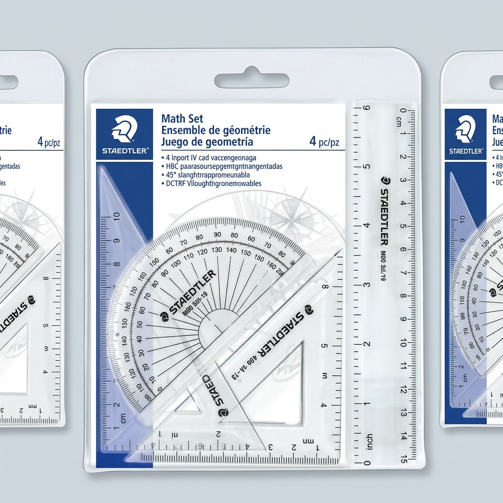 Staedtler Math Set, 9-Pack Plastic Box