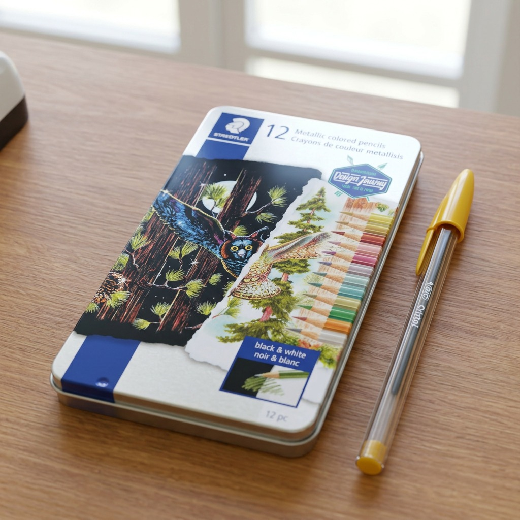 Staedtler Metallic Coloured Pencil Metal 12-Pack FSC 100%