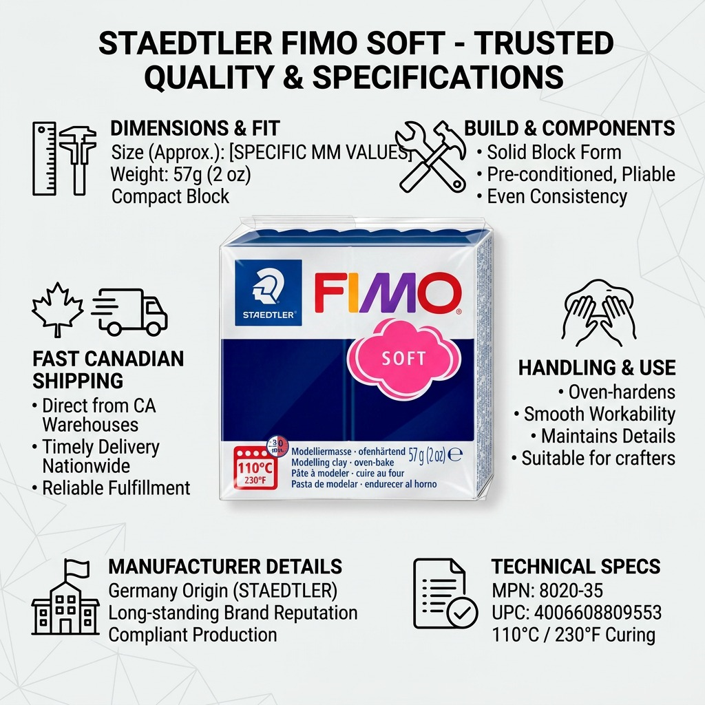 Staedtler Modelling Clay Fimo Soft Windsor Blue 57g (2 oz)