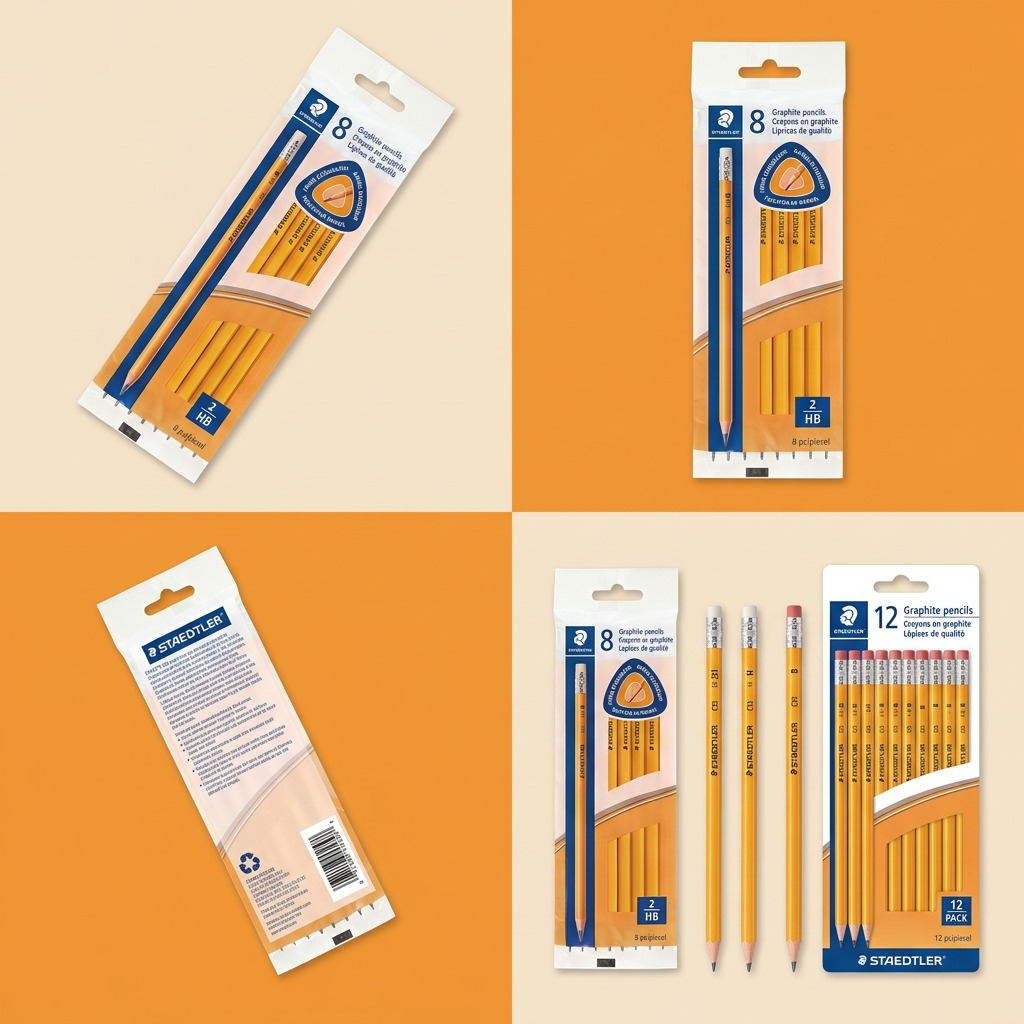 Staedtler Pencil Yellow, Triangular Extru HB, 8-Pack - Canada Only