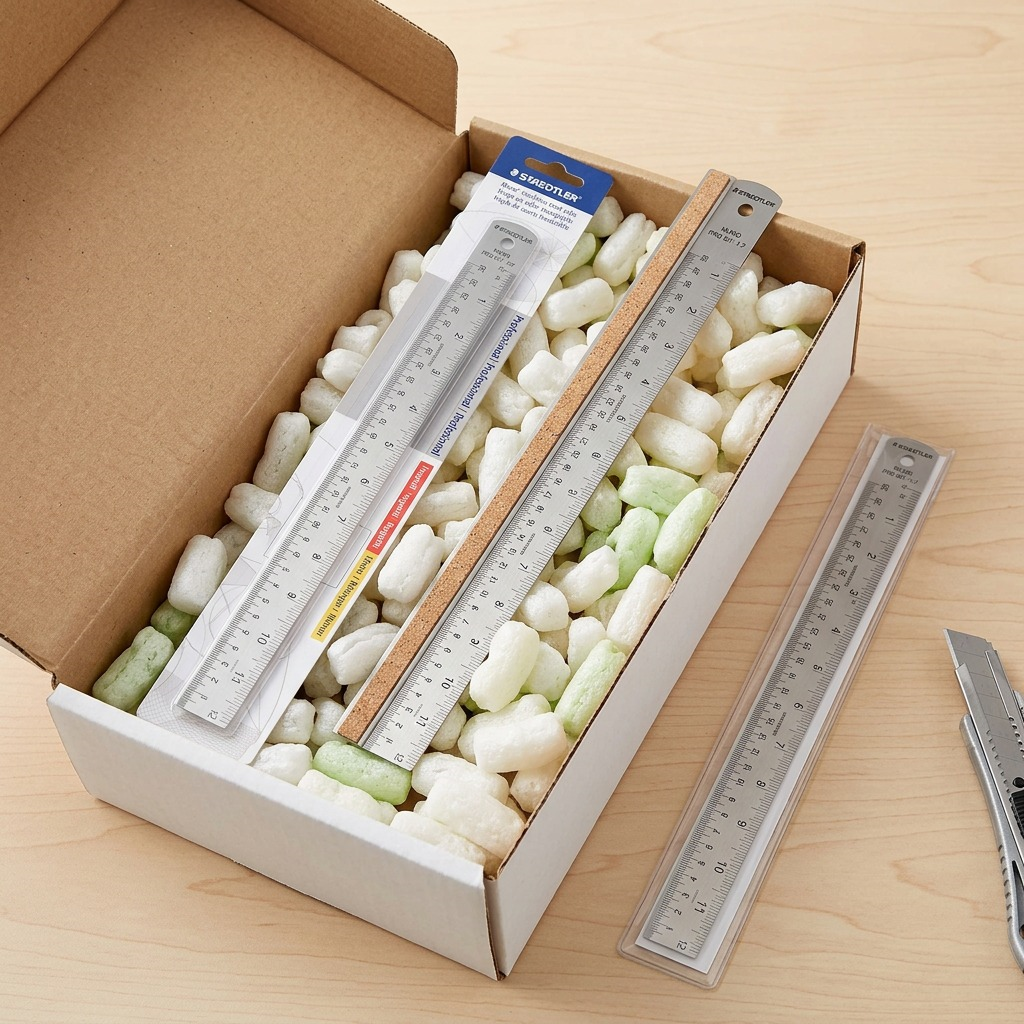 Staedtler Steel Ruler Cork Back 12
