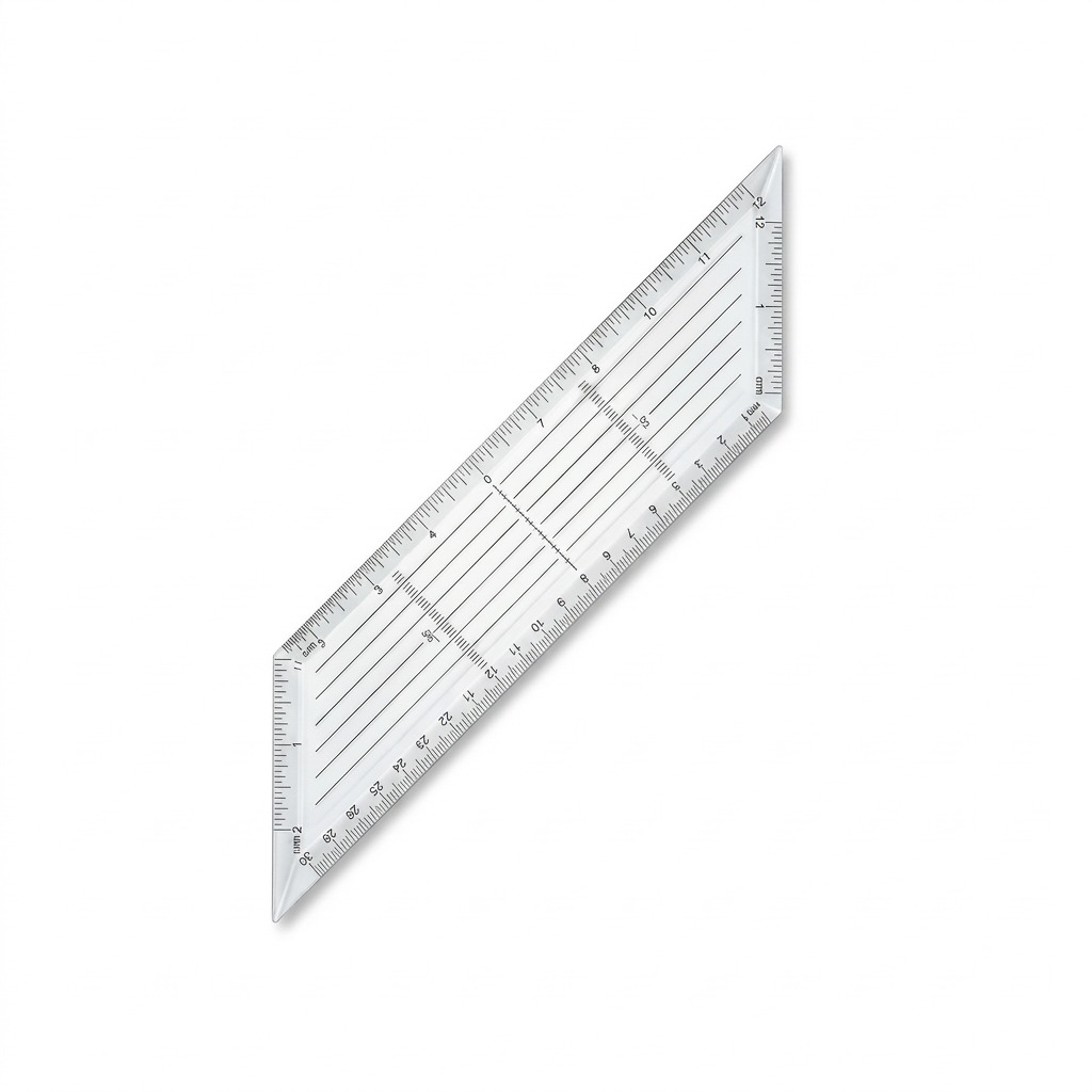 Staedtler Set Square Clr. Acryl 10-inch 45/90 Hp