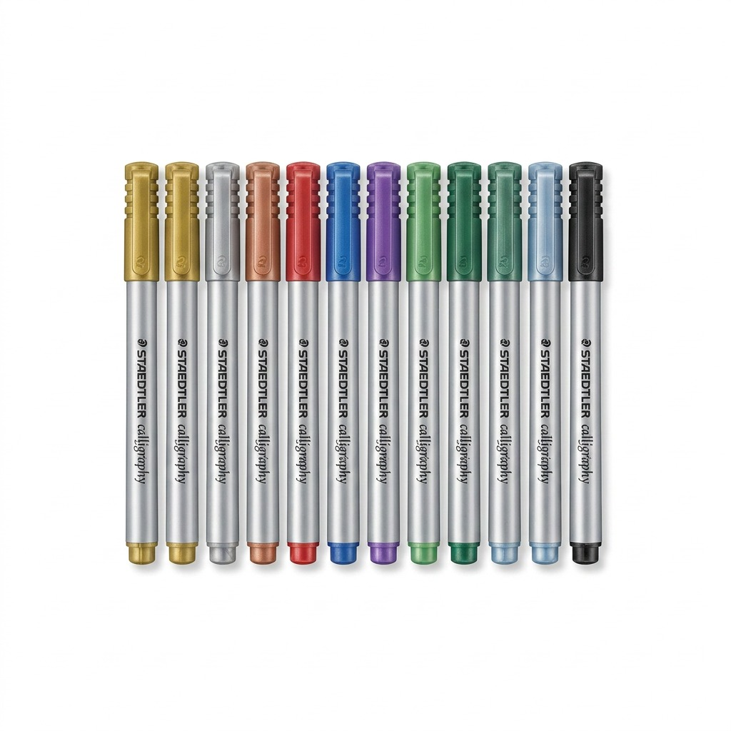 Staedtler Metallic Marker - Calligraphy, 10-Pack