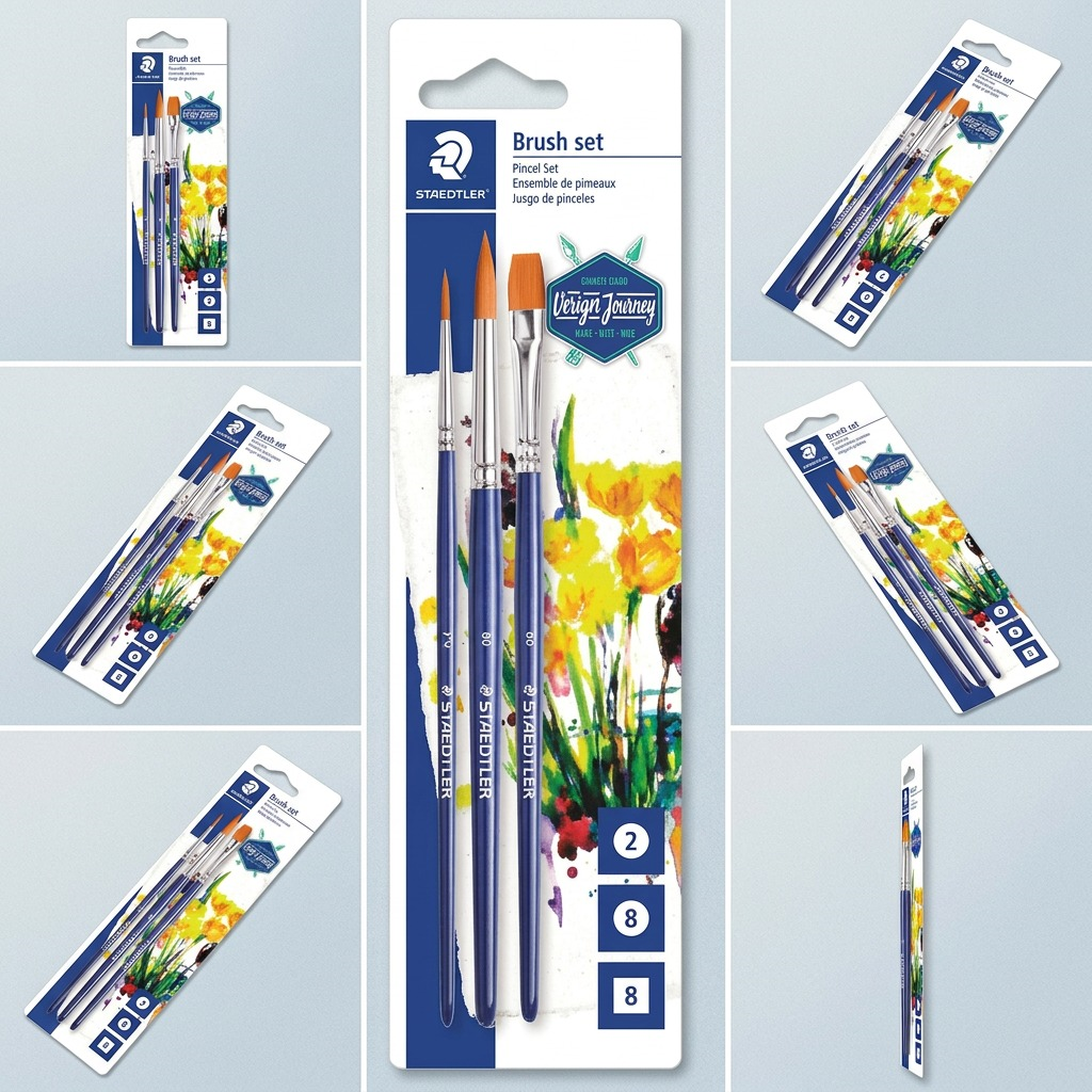 Staedtler Brushes Synt Set OF 3x