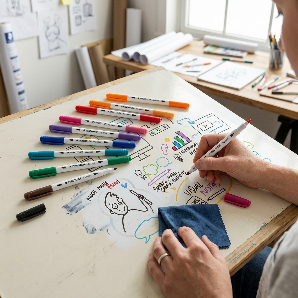 Staedtler Double-ended Dry Erase Pens 10-Pack