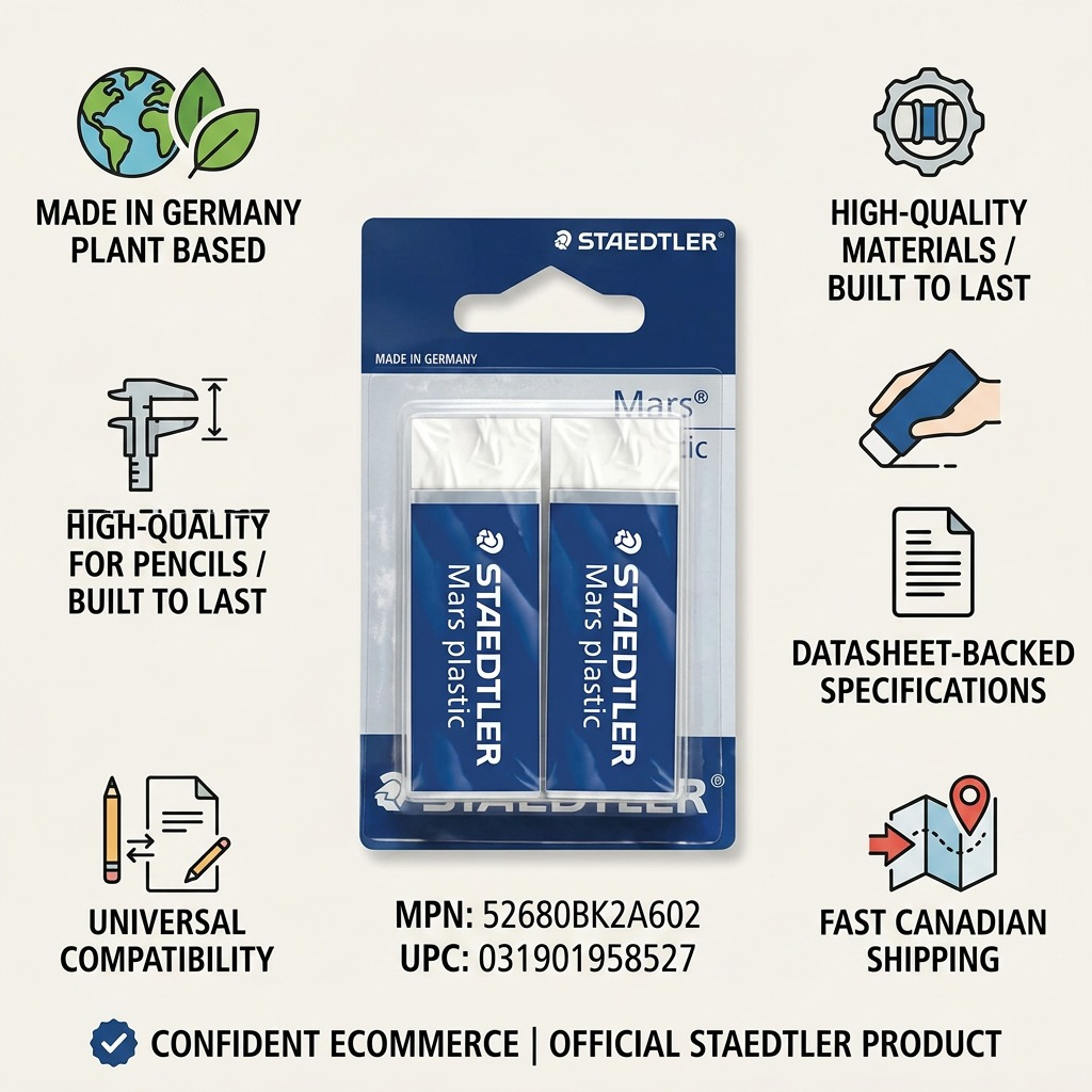 Staedtler Mars N80 Plant Based Eraser - 2 Pack