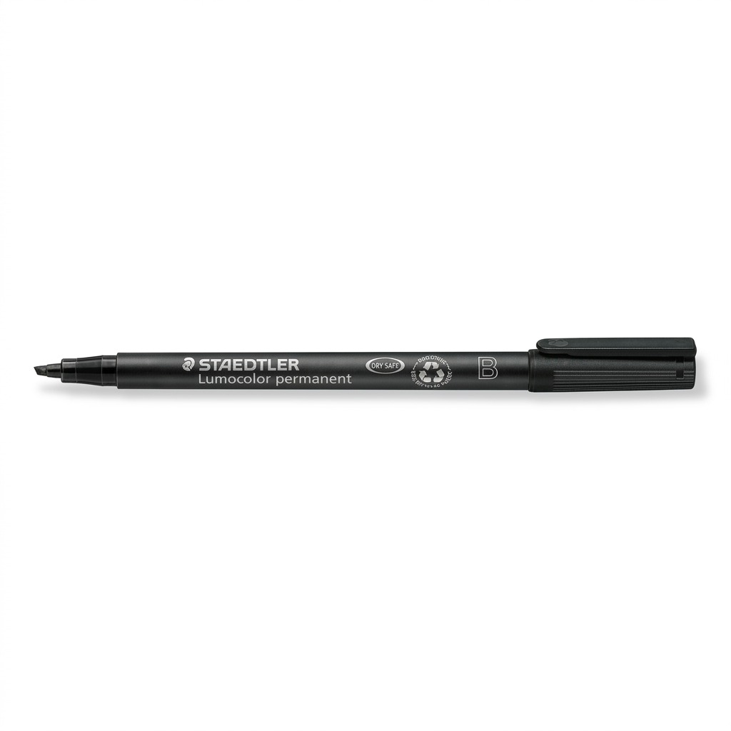 Staedtler Marker Lumocolor Chisel Point Black