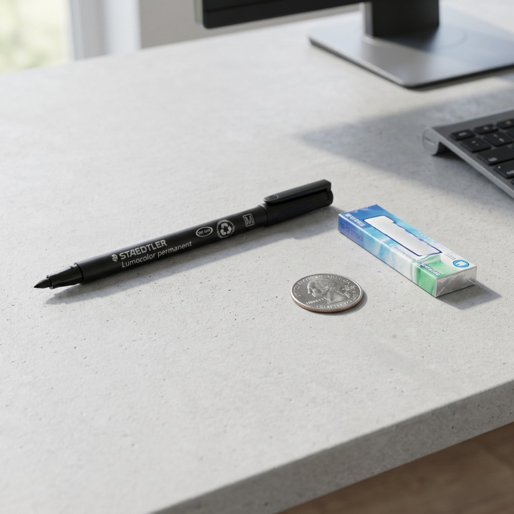 Staedtler Marker Lumocolor Chisel Point Black