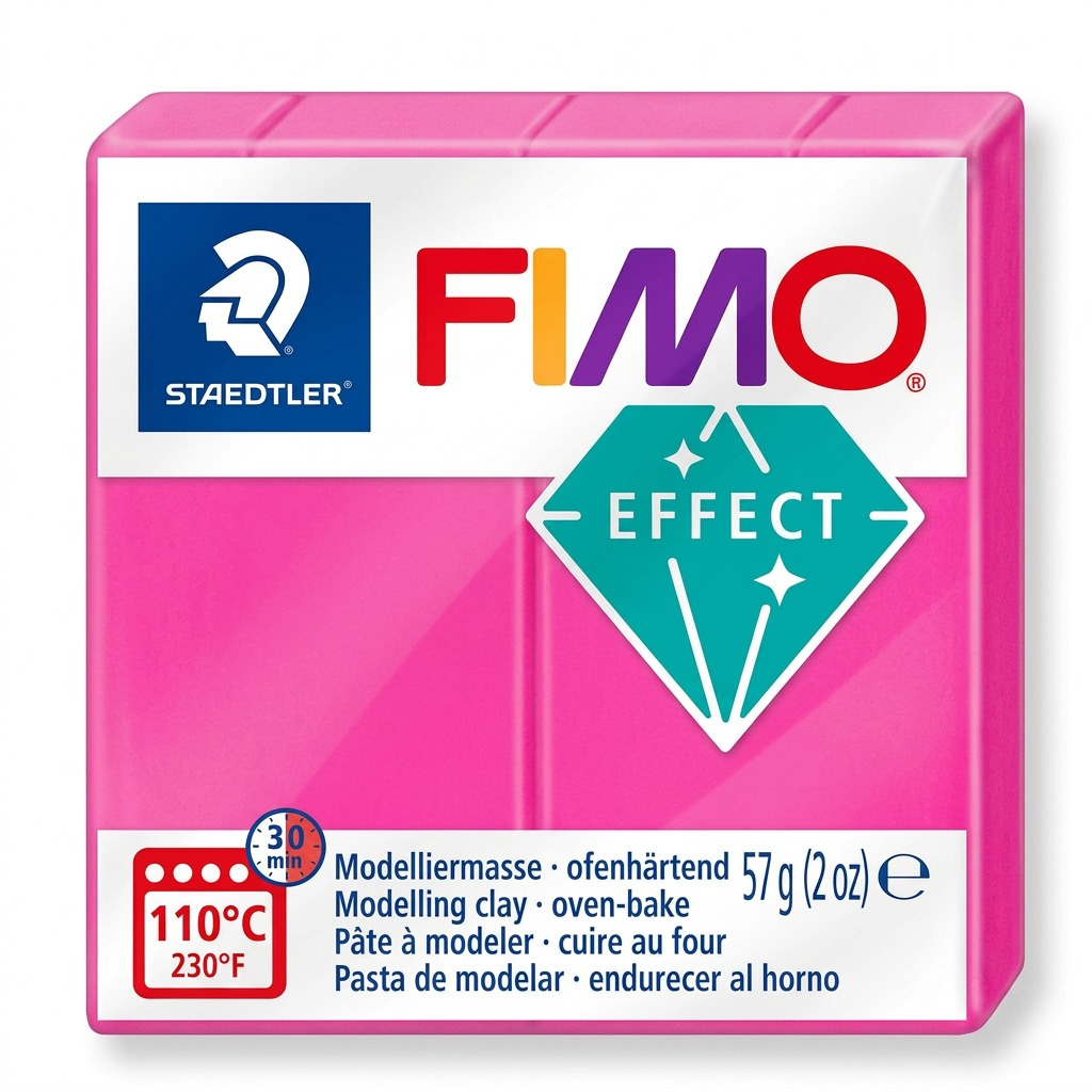 Staedtler Modelling Clay Fimo Effect Neon Fuchsia 57g (2 oz)