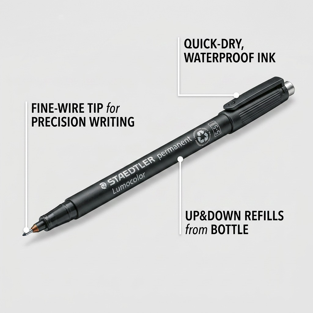 Staedtler Lumocolor Extra Fine Permanent GR Marker