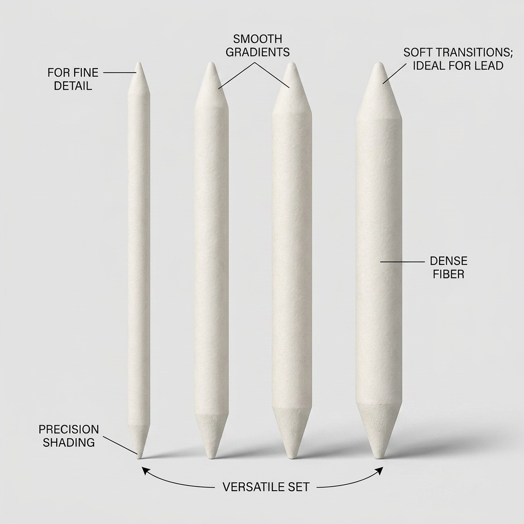 Staedtler Blending Stumps of 4 Sizes