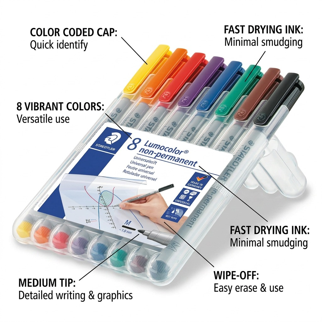 Staedtler Marker Lumocolor Medium Washable