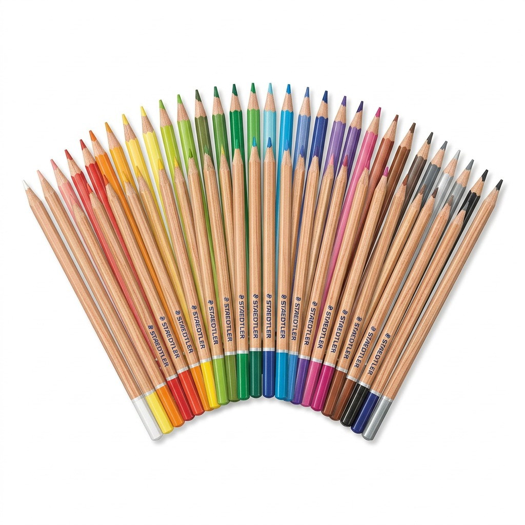 Staedtler Triangular Watercolour Pencils 3mm, 48-Pack FSC 100%