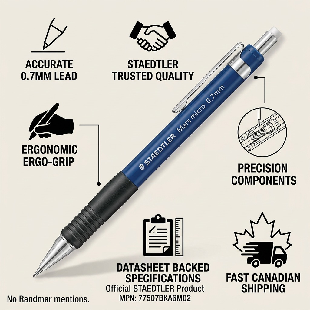 Staedtler Mechanical Pencil Mars Micro 0.7mm Black