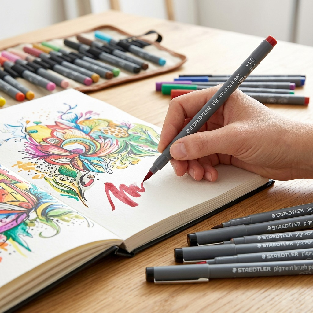 Staedtler Pigment Arts Brush, Set of 36