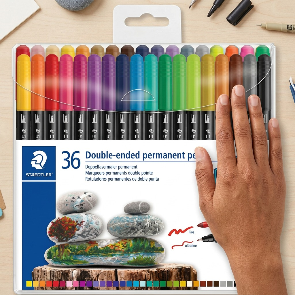 Staedtler Double-ended Fibre-tip Pens 36-Pack