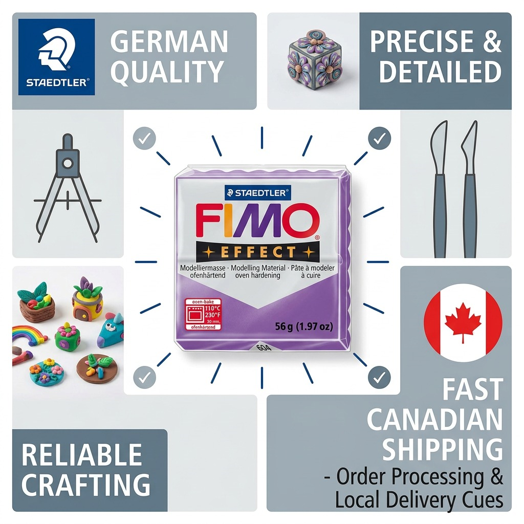Staedtler Modelling Clay Fimo Effect Purple 57g (2 oz)