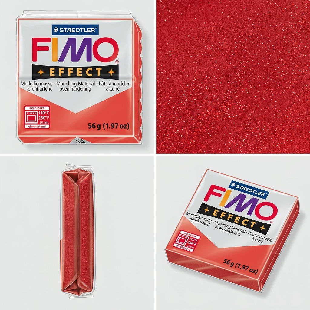 Staedtler Modelling Clay Fimo Effect Red 57g (2 oz)