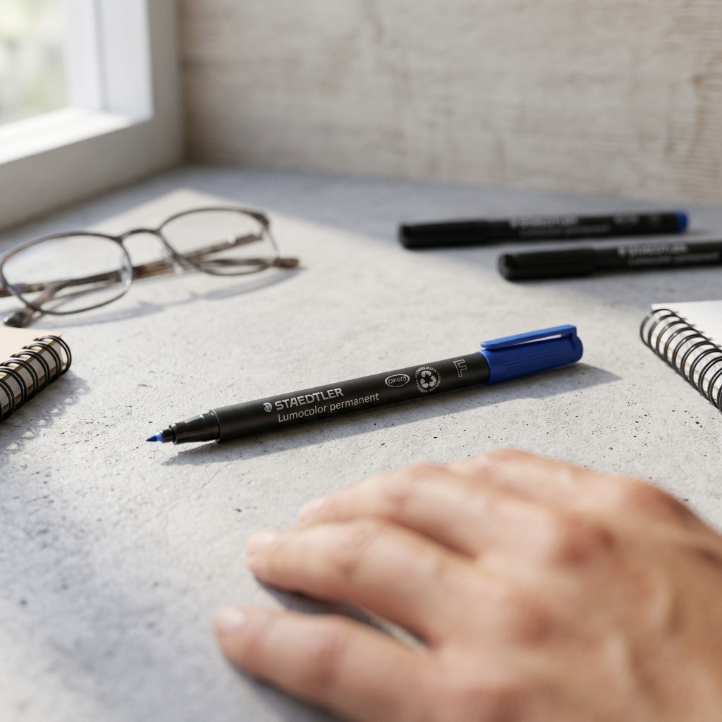 Staedtler Marker Lumocolor Fin Permanent Blue