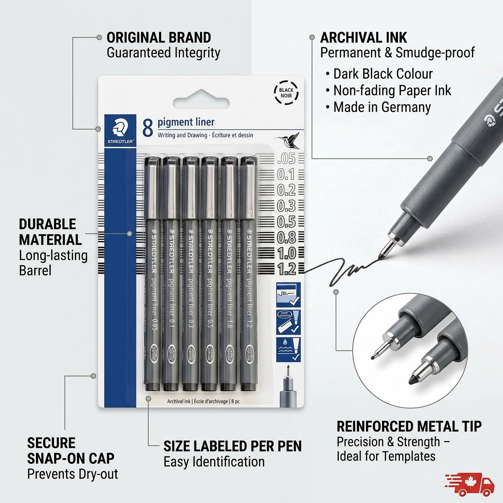 Staedtler Pigment Liner (005, 01, 02, 03, 05, 08, 10, 12)