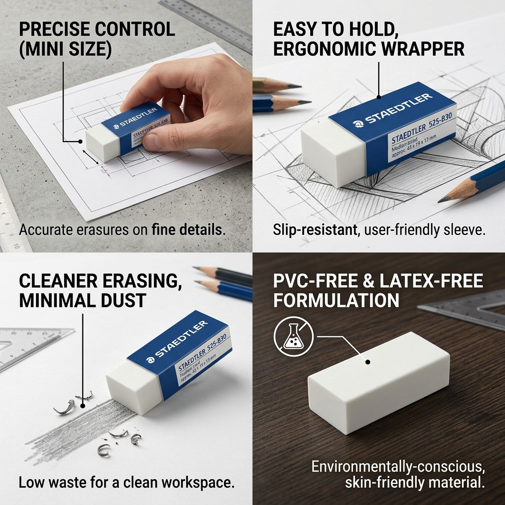 Staedtler Pvc Free Eraser, Mini