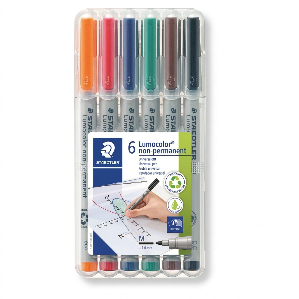 Staedtler Universal Pen Lumocolor Non-p M 6-Pack