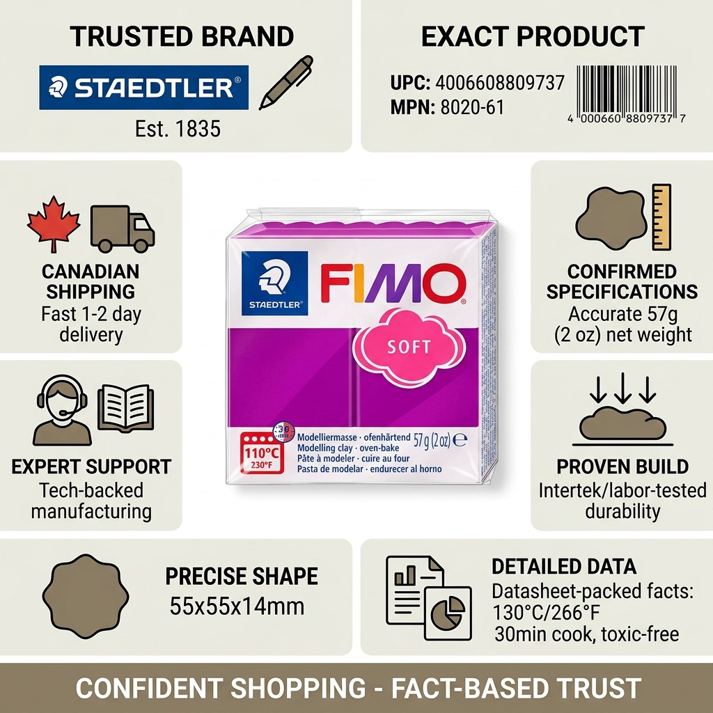 Staedtler Modelling Clay Fimo Soft Purpure 57g (2 oz)