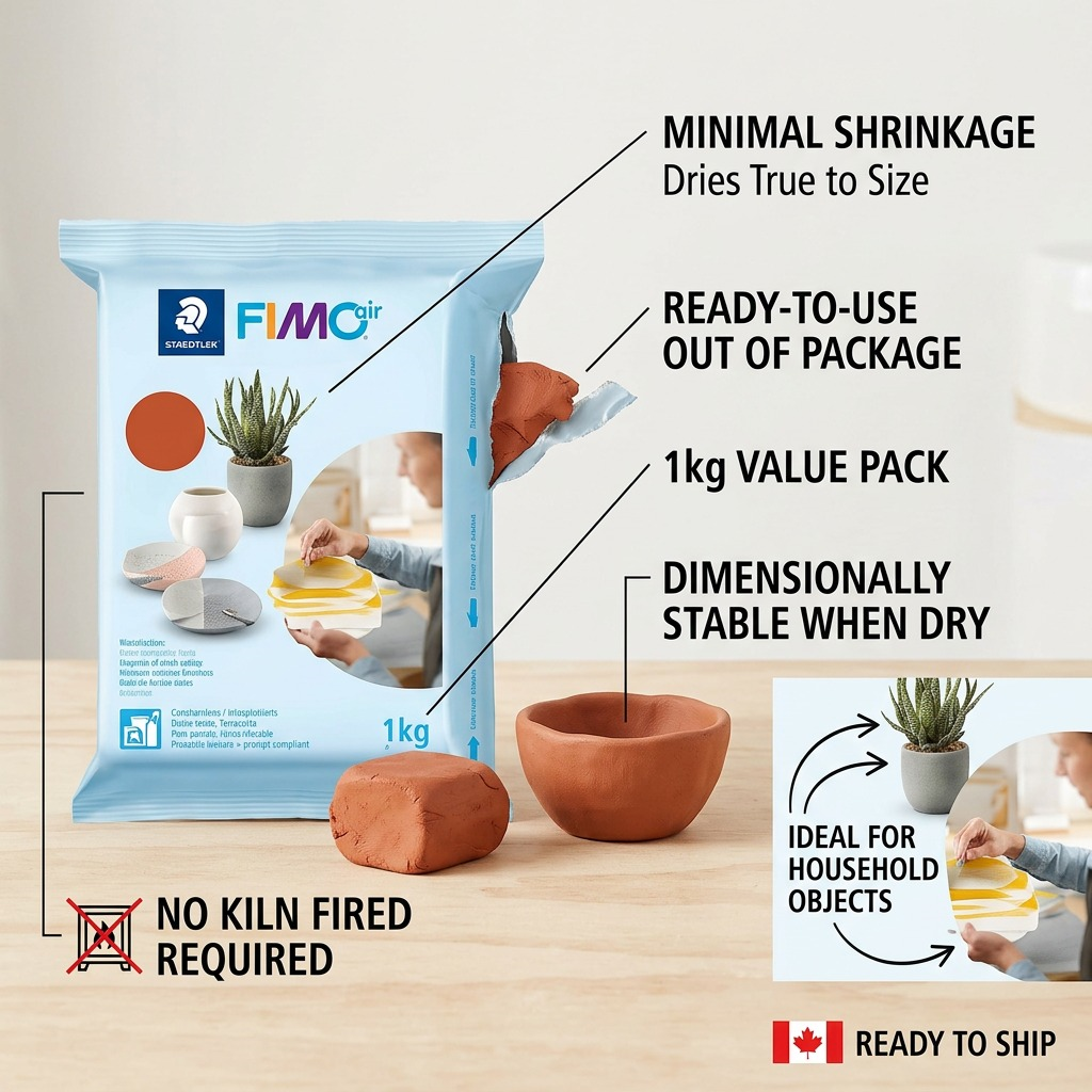 Staedtler Modelling Clay Fimoair 1kg Terracotta