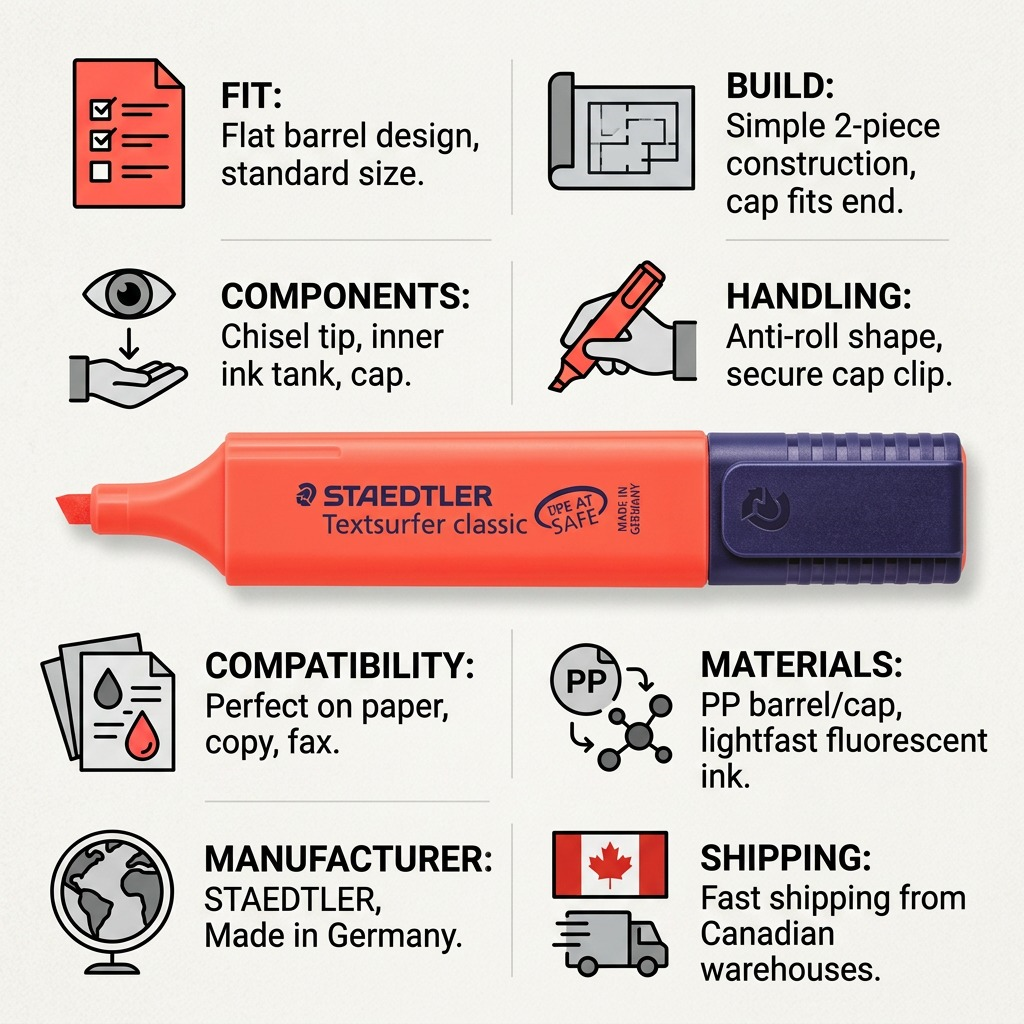 Staedtler Highlighter Textsurfer Fluorescent Red