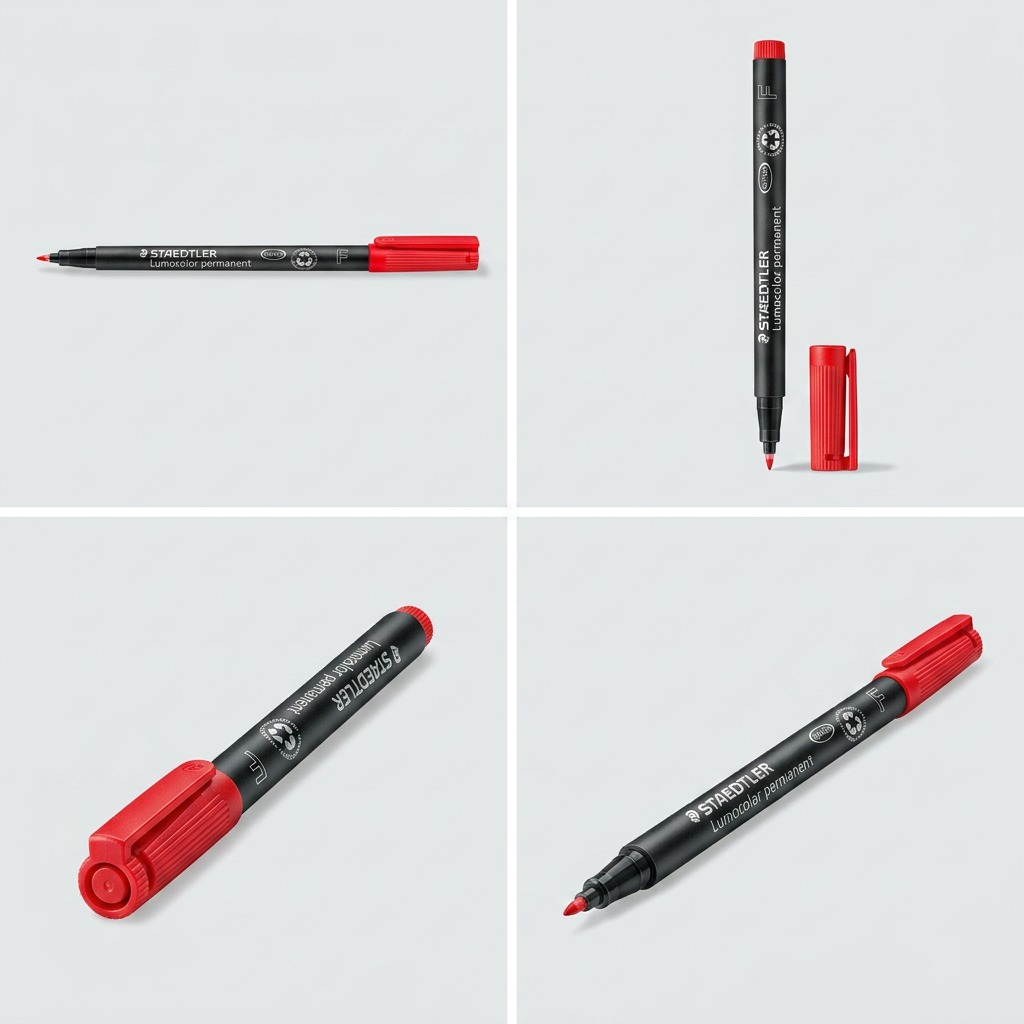 Staedtler Marker Lumocolor Fine Permanent Red