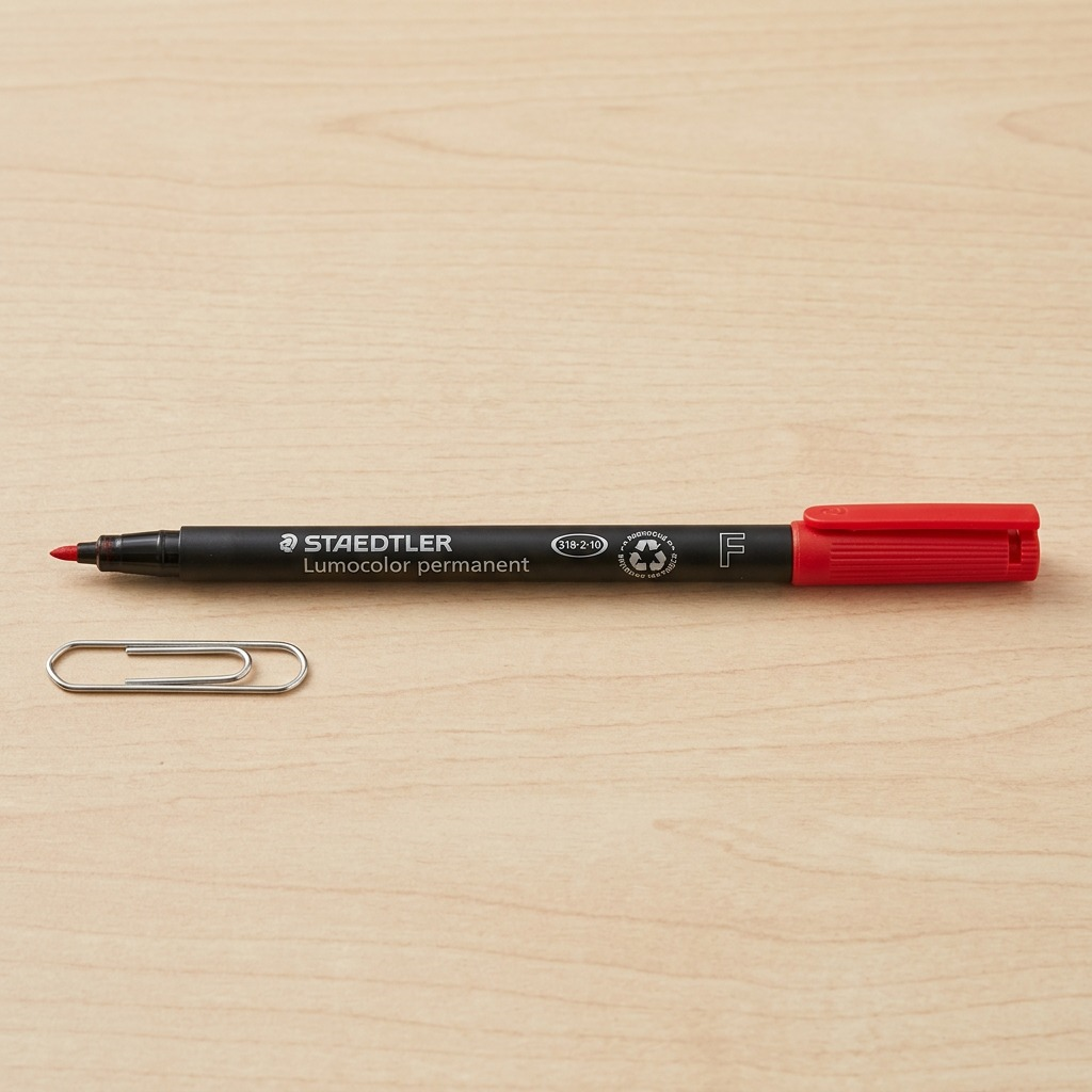 Staedtler Marker Lumocolor Fine Permanent Red