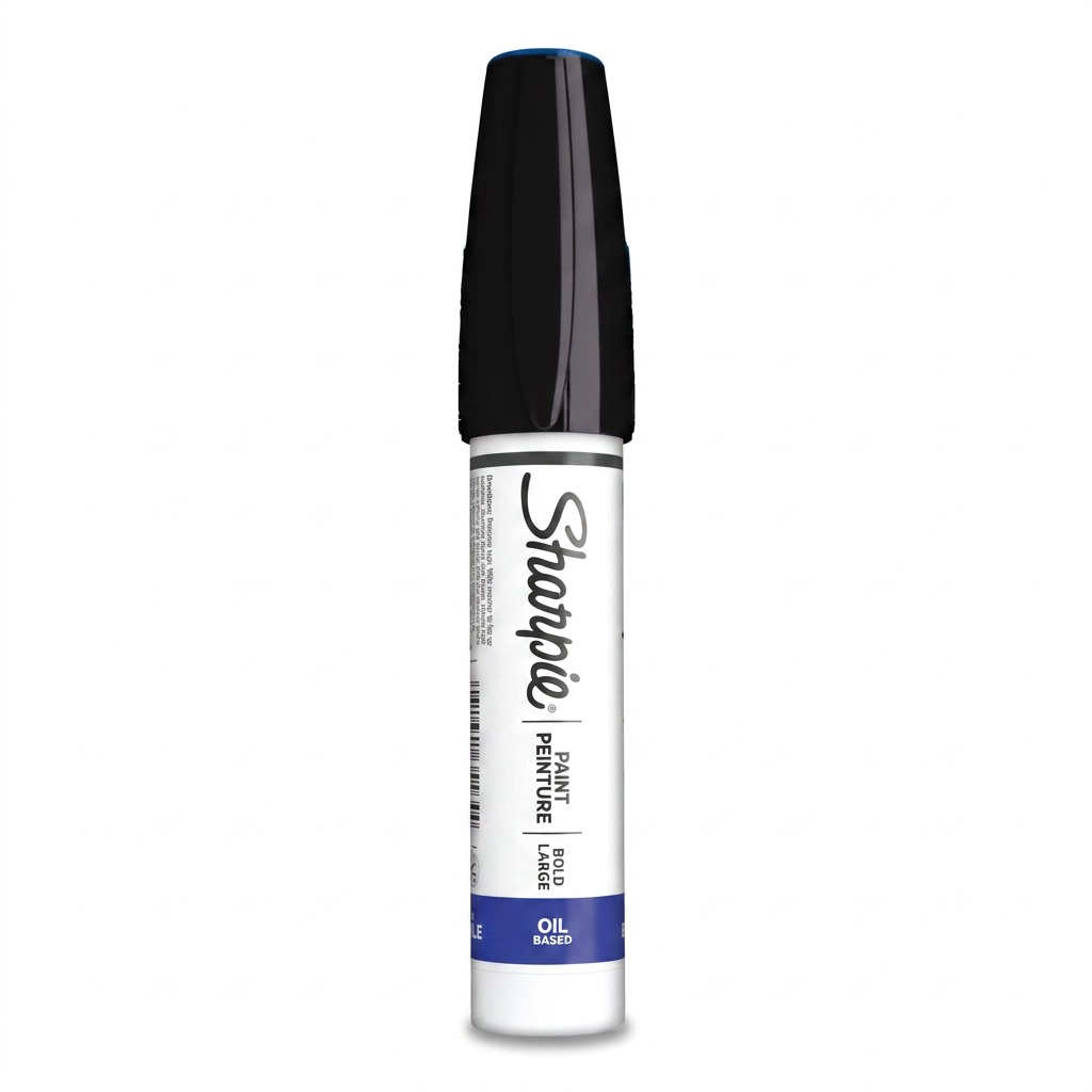 Sharpie Oil-Based Paint Marker, Bold Point, Black, 1 Count