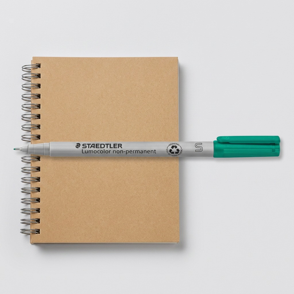 Staedtler Lumocolor Extra Fine Permanent Grn Marker